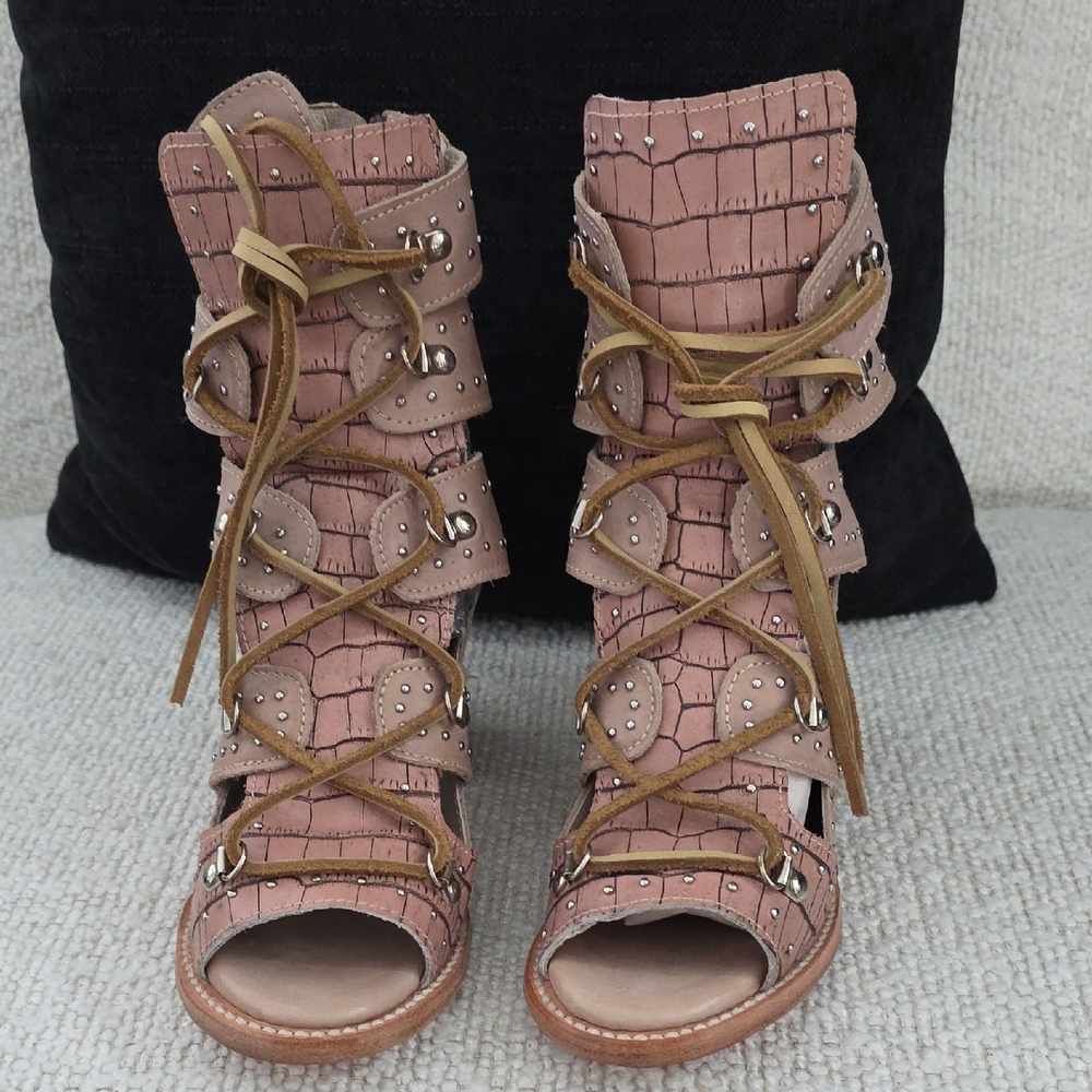 Freebird Brandy Pink Gladiator Sandals